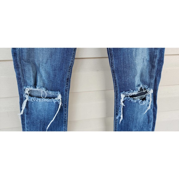 Rag & Bone Tomboy Fit Size 25 Destroyed Medium Wash - Picture 2 of 6